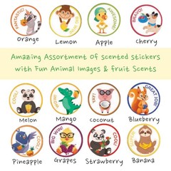 Scratch and Sniff Stickers – 1000 Fun Animal Smelly Sticker Set for Kids Clas…