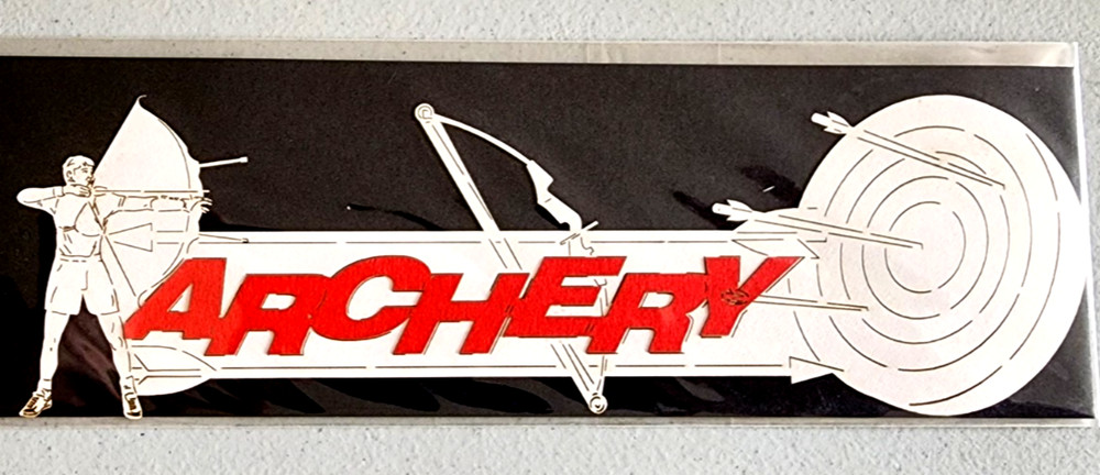 Archery Bow & Arrow Archer Target 3D Laser Cut Die Cut Scrapbook 8.25″