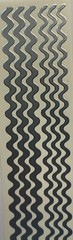 SILVER METALLIC WAVE BORDER Foil Stickers(6pc)2”x9 •Stampendous•2 Sizes•Wiggles•