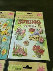 Lot Of 4 Packages Of Flower Crafters Square Pop Up Stickers Scrapbooking NEW #4