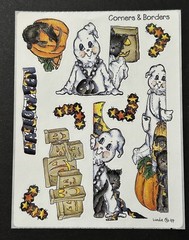 Provo Craft HALLOWEEN BORDERS & CORNERS Sticker Sheet