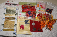 Embellishments Galore: Flowers, Fun Fibers, Buttons, Arrow Heads, Seashells, and