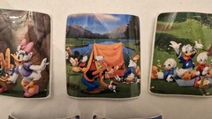 Vintage Smile Makers Sandylion Disney Stickers Lot of 5 2.5 x 2.5 Mickey Donald