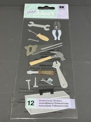 Jolee’s Dimensional Stickers Scrapbooking Tool Box Hammer Nails Saw Wrench