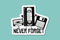 80’s/90’s Retro VHS Sticker, Nostalgic Sticker, Retro Sticker, Vintage Sticker