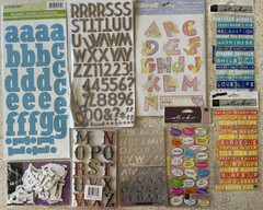 Studio 18 Recollections Scrapbooking Stickers LOT of 90 Alphabet Phrases LOOK!