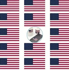 250ct roll American Flags Stickers, USA Theme Decor Independence Day July 4th