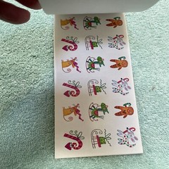 Paper Magic Company Holiday 8 Sheets 168 Stickers Vintage New