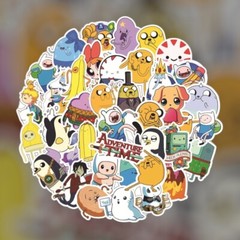 Adventure Time Stickers Cartoon Network Fantasy Finn Movie Decal Pack Lot 50pc