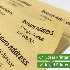 Bulk Pack Kraft Labels Stickers – 3150 Labels – 150 Sheets