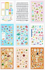 Stickers SUMMER Kit Cartoons Lot 19+ All Themes, Seasons Packs Teachers, Teens