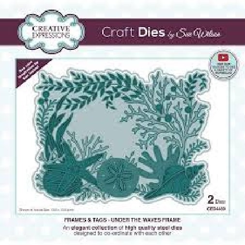 CREATIVE EXPRESSIONS – METAL CUTTING DIE – FRAMES N TAGS – UNDER THE WAVES FRAME