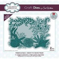 CREATIVE EXPRESSIONS – METAL CUTTING DIE – FRAMES N TAGS – UNDER THE WAVES FRAME