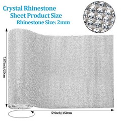 60750 Pieces Bling Rhinestone Sheet Crystal Self-Adhesive Diamond Sticker