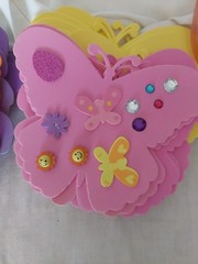 Butterfly Flower Craft Project Supply Pkg Glitter Sticker Foam Decoration NewMix