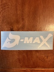 D-Max Die Cut Sticker In Gloss White