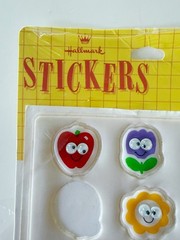 HALLMARK Vintage 80s Puffy Stickers : Googly Google Eyes