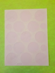 purple prism gold rimmed smiley faces sticker sheet
