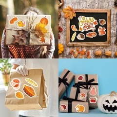 Thanksgiving Stickers 640PCS Fall Themed Designs for Scrapbooking and Crafts