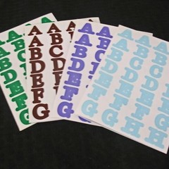 Creative Memories & Making Memories Lot 1 Large, Green ABC’s Alphabet Stickers
