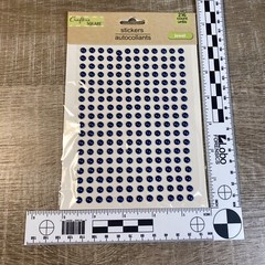 Lot of 4 Packs Sheets Jewel Stickers Gemstones Dark Blue 216 Ea (864) Craft