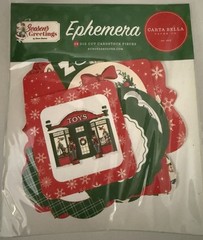 Carta Bella SEASON’S GREETINGS Ephemera Pieces~NICE~Quick Ship!