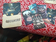 Alice In Wonderland Pocket TAGS SET Of 4 Junk Journal Scrapbook USA