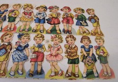 LOT VINTAGE PZB PAUL B ZOECKE CHROMOLITHOGRAPH DIE CUT BOY & GIRL SCRAPS