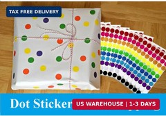 700 PCS Dot Stickers 3/4 Inch Color Coding Labels Round Colored Dot Stickers, 10