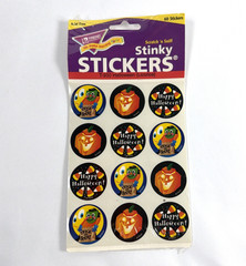 Vintage 1998 Trend Scratch n Sniff Stinky Stickers Halloween Licorice 60 Sealed
