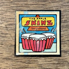 1970s Bongo Band Parody Sticker “The Apple Skinz” Rare Vtg **USED**
