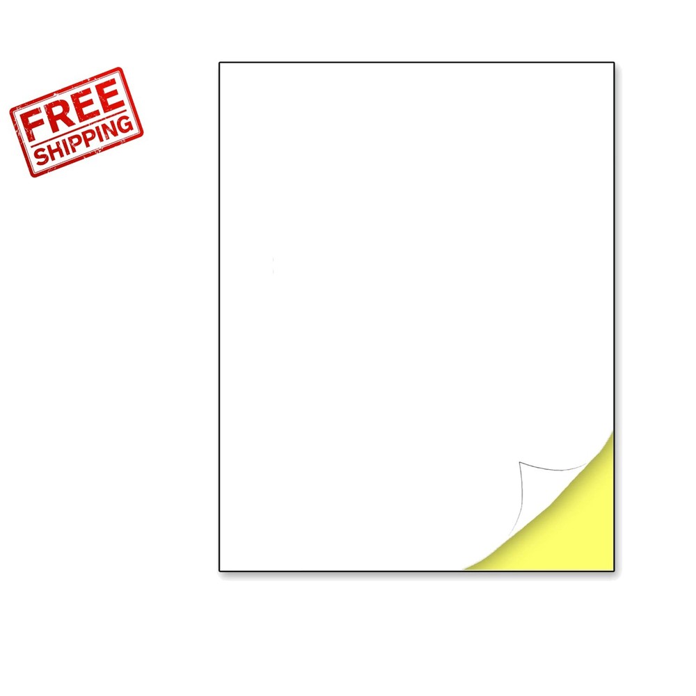 30 Pack White Matte Sticker Paper – Perfect for Laser & Inkjet Printing