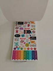 2 sticker books Fitness Seasons Basics Planner Stickers Value Packs
