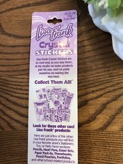 Lisa Frank Crystal Stickers NIP Flowers Butterflies Birds Unicorns P657