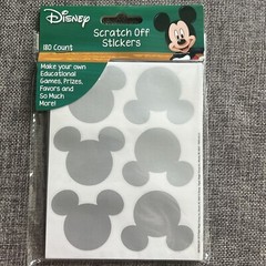 NEW Mickey Mouse Head Disney Scratch Off Stickers! 180 Count Eureka