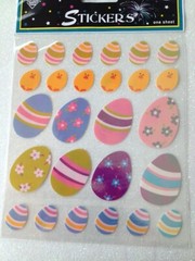 EASTER STICKERS FOIL EGGS MULTI-COLOR EASTER EGGS 26PCS EASTER EGGS