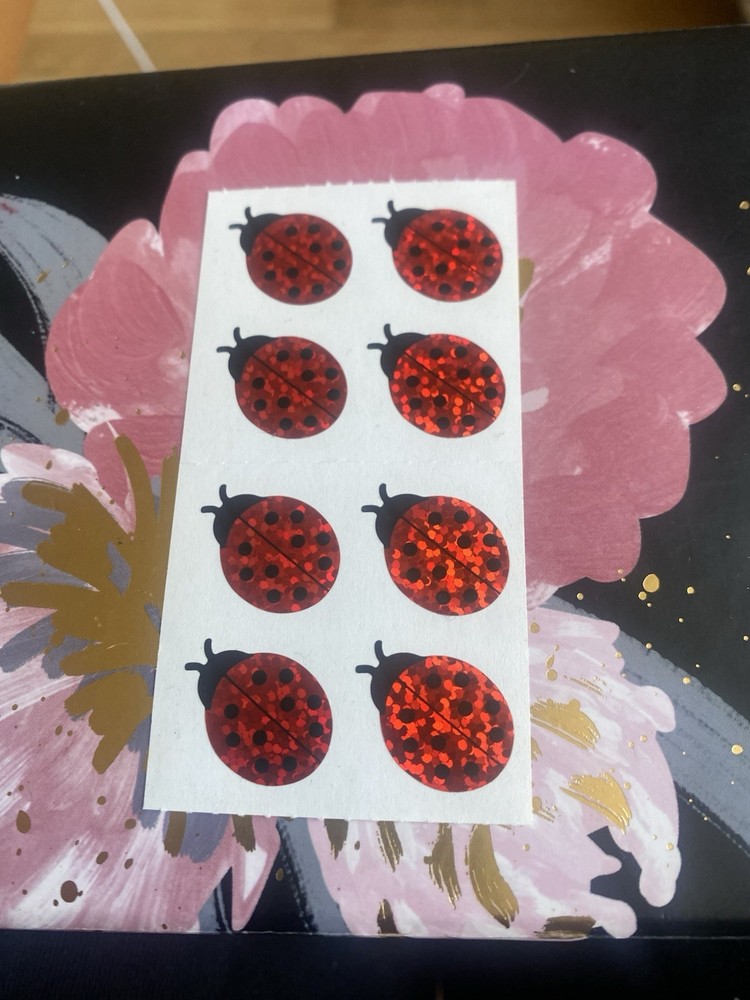Hambly Prism Lady Bugs Half Sticker Strip