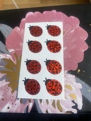 Hambly Prism Lady Bugs Half Sticker Strip