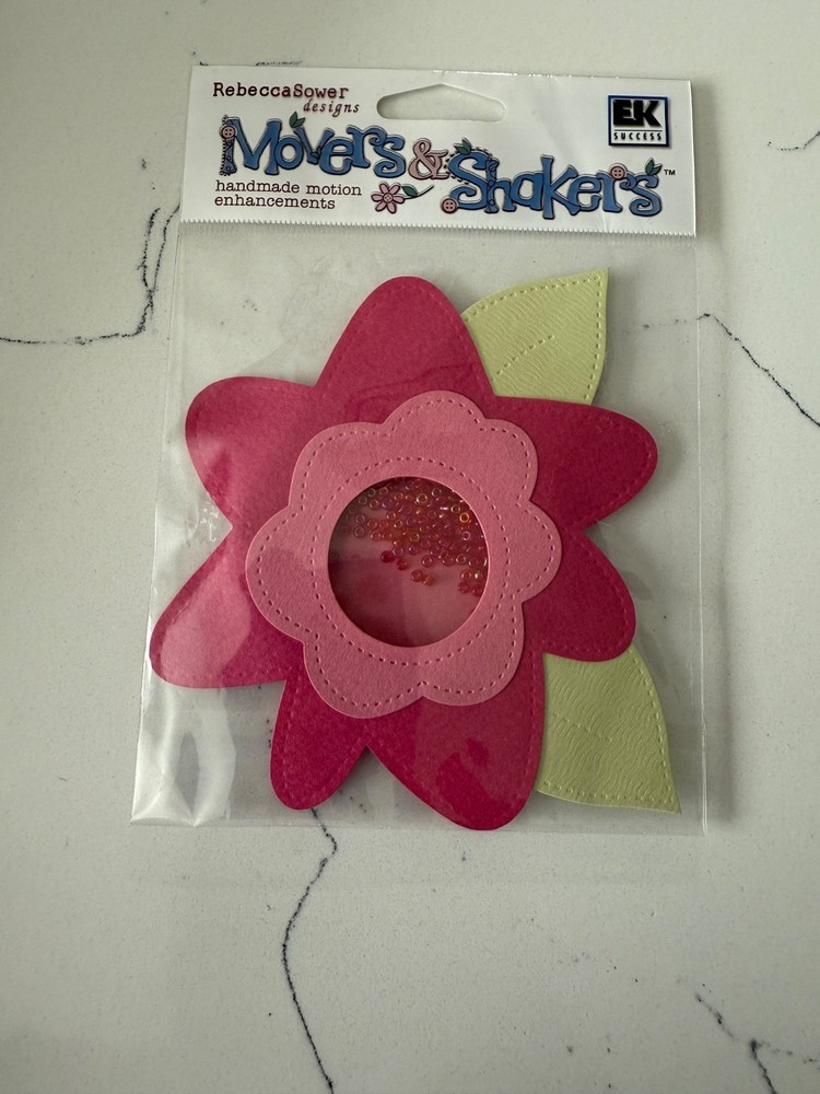 EK Success Rebecca Sower Design Handmade Enhancement Movers & Shakers Posey Pink
