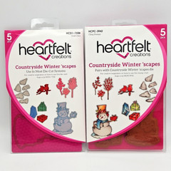 Heartfelt Creations COUNTRYSIDE WINTER AUTUMN SUMMER ‘SCAPES 3 Stamp Die Sets
