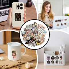 Ryetvok 100PCS Black Girl Magic Stickers,2 Styles Variety Pack-Inspirational …