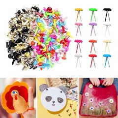 400Pcs Paper Fasteners Round Handmade for Scrapbook DIY Projects Arts Crafts
