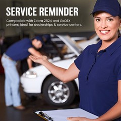 Oil Change Reminder Stickers – Static Cling Windshield Labels 1.5″x2.25″ – 400 G