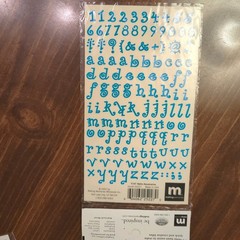 MAKING MEMORIES Creative Letters Alphabet LETTERS~Lot of 4 Pkg Dot Chunky Funky