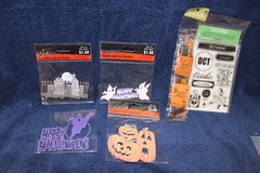 Halloween Stickers, Die-cuts, and Stamps- Jolees, Hero Arts, Laser Cut Accents