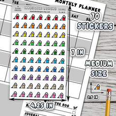 Vacuum Cleaner Stickers, Mini Icon Reminder Planner stickers, Journals, books