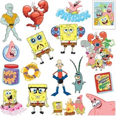 SPONGEBOB SQUAREPANTS VARIETY DIE CUT VINYL 50 CT STICKER PACK