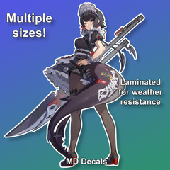 Ellen Joe Sticker, Zenless Zone Zero anime girl laminated glossy