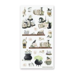 Bewitching Decor Sticker Sheet – Halloween – Goth – New in Packaging