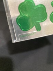 St Patrick’s Shamrock Foil Stickers 10 Packs Of 40 (400 Stickers) – 1 Inch